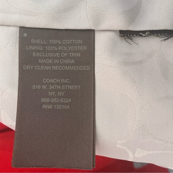 COACH Classic Women’s Double Breasted Fully Lined Trench Coat | Red Size MED - Picture 5 of 11